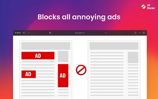 Adblock for Browser ডাউনলোড করুন – সেরা অ্যাড ব্লকার এক্সটেনশন - Screenshot 1