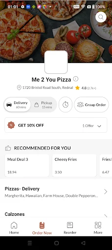 Me 2 You Pizza ডাউনলোড করুন – দ্রুত এবং সহজ টেকঅ্যাউট অর্ডার - Screenshot 2