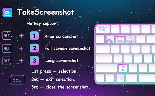 TakeScreenshot ডাউনলোড করুন – ব্রাউজারে দ্রুত স্ক্রিনশট নিন - Screenshot 3