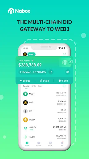 Nabox Wallet ডাউনলোড করুন: নিরাপদ ক্রিপ্টো ও মাল্টি-চেইন ওয়ালেট - Screenshot 1