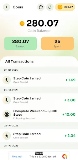Walk Wallet ডাউনলোড করুন – প্রতিদিন হাঁটুন এবং পুরস্কার জিতুন - Screenshot 5