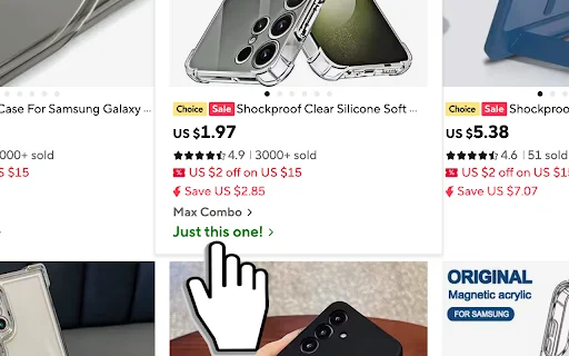 Skip AliExpress Bundle Deals ডাউনলোড করুন – সরাসরি পণ্য কিনুন - Screenshot 1