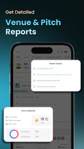Cricket LineX ডাউনলোড করুন – দ্রুততম লাইভ স্কোর ও আপডেট পান - Screenshot 6