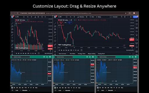 Split Screen in Tab ডাউনলোড করুন – TradingView মাল্টিটাস্কিং টুল - Screenshot 5