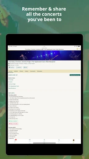 Concert Archives ডাউনলোড করুন – কনসার্ট ট্র্যাকিং ও ডায়েরি অ্যাপ - Screenshot 10