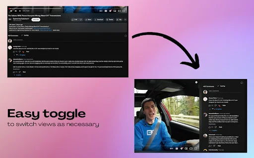 Sidesy: YouTube-এর কমেন্ট সাইডবারে দেখুন – ফ্রি ডাউনলোড - Screenshot 3