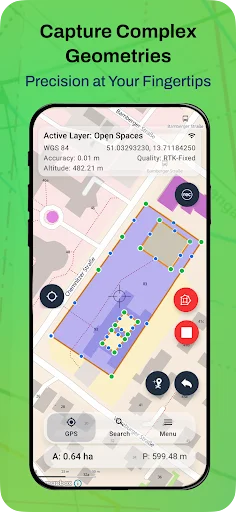 Mapit GIS Professional ডাউনলোড করুন – দূরত্ব ও এলাকা পরিমাপ - Screenshot 4