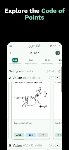 Gym Art ডাউনলোড করুন – জিমন্যাস্টিকস রুটিন ও স্কোরিং অ্যাপ - Screenshot 5