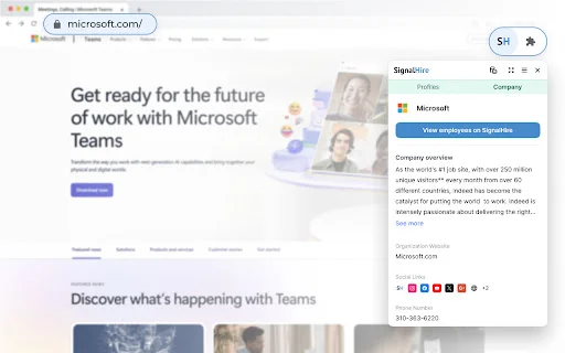 SignalHire ডাউনলোড করুন – LinkedIn থেকে ইমেইল ও ফোন নম্বর খুঁজে পান - Screenshot 4