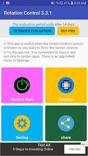Screen Rotation Control ডাউনলোড করুন – ৬টি মোড সাপোর্ট - Screenshot 1
