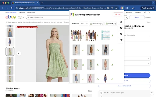 eBay Image Downloader – eBay থেকে ছবি ও ভিডিও ডাউনলোড করুন - Screenshot 2