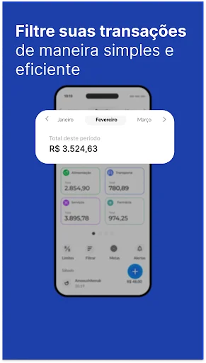 Fing: Finanças Pessoais ডাউনলোড করুন – বাজেট ও খরচ নিয়ন্ত্রণ করুন - Screenshot 7