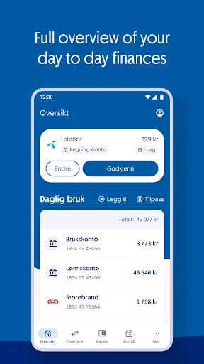 SpareBank 1 মোবাইল ব্যাংকিং ডাউনলোড করুন – দ্রুত এবং নিরাপদ - Screenshot 3