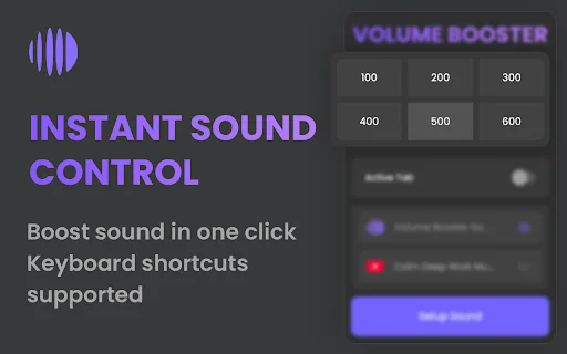 Volume Booster 600% ডাউনলোড করুন – ব্রাউজারে সাউন্ড বাড়ান - Screenshot 5