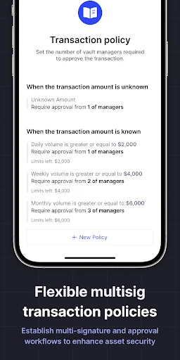 MPCVault – Multisig Wallet ডাউনলোড করুন – নিরাপদ ক্রিপ্টো ব্যবস্থাপনা - Screenshot 3